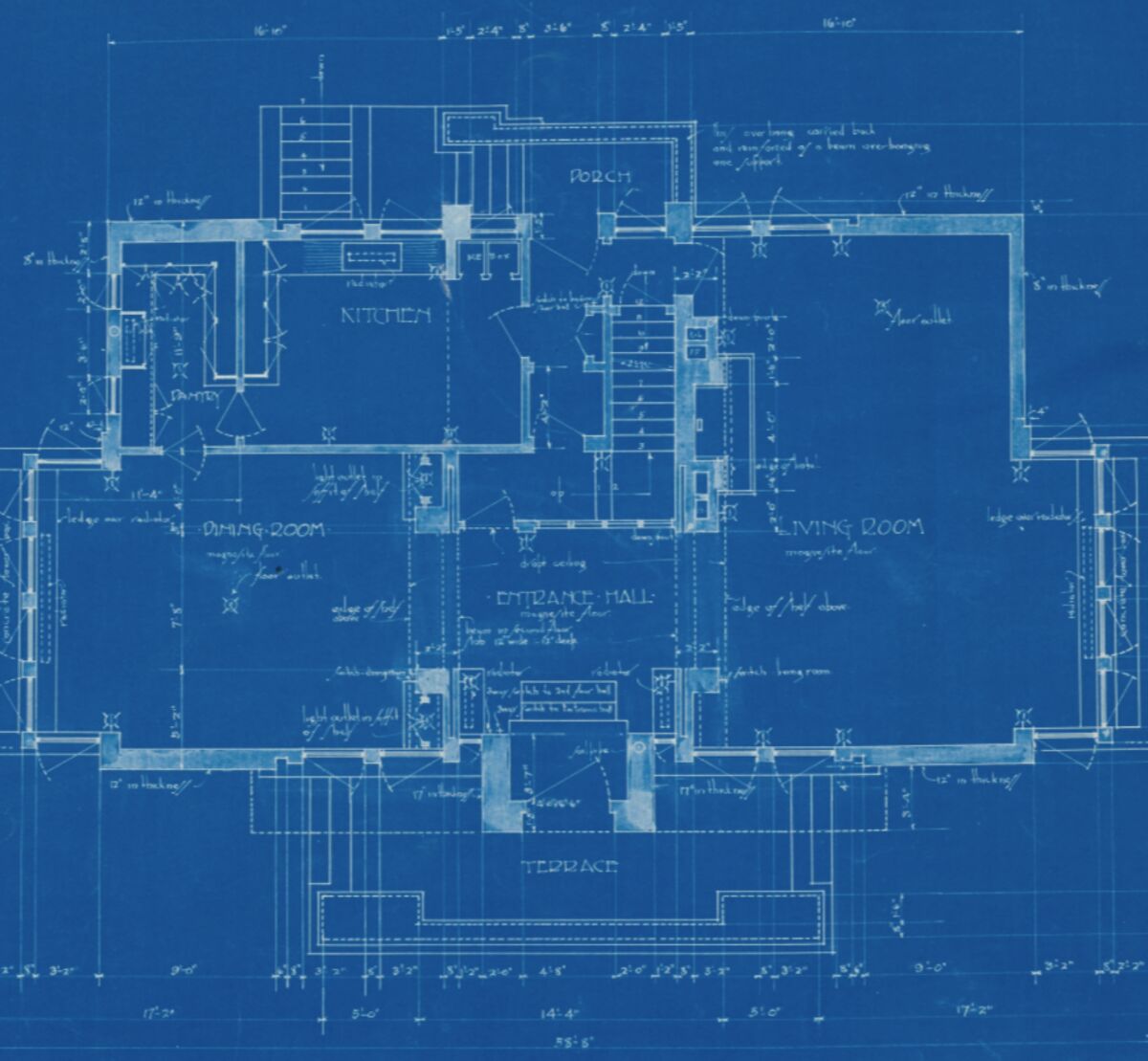 Structural blueprint detail